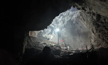 Inside view of the sacred Halesi Cave below Halesi Mahadev Temple