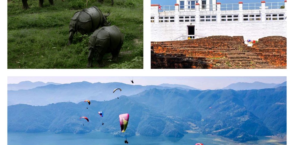 Chitwan Lumbini Pokhara Tour Package showcasing Nepal’s wildlife, cultural heritage, and natural beauty