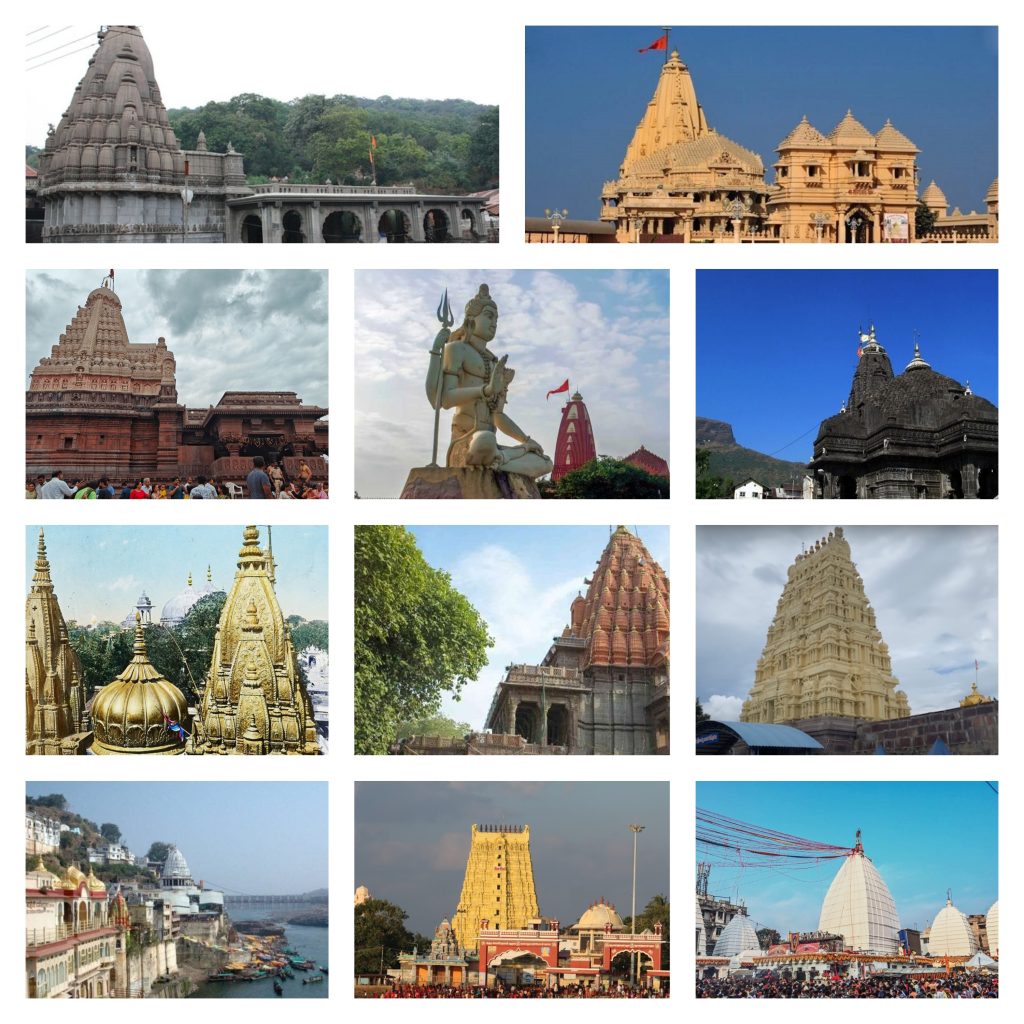 11 Jyotirlinga temples in India showcasing sacred Shiva pilgrimage sites excluding Kedarnath
