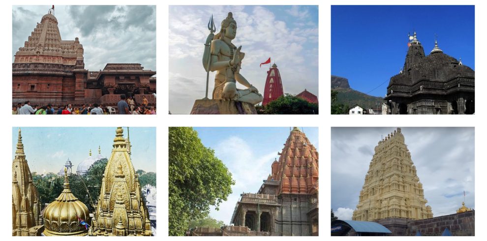 11 Jyotirlinga temples in India showcasing sacred Shiva pilgrimage sites excluding Kedarnath