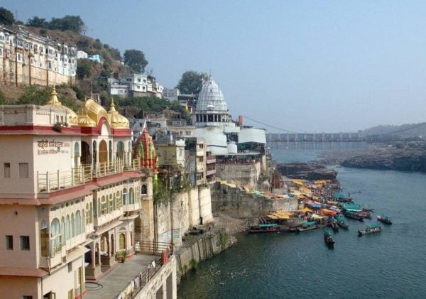Omkareshwar Jyotirlinga Temple on Narmada River