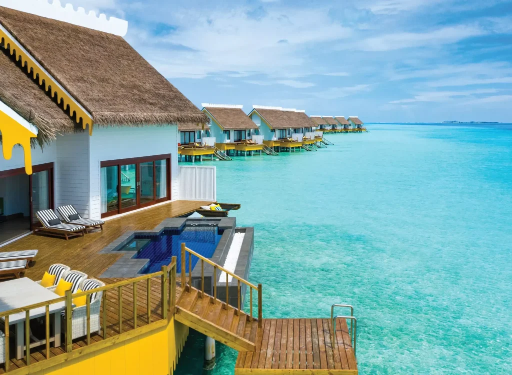 Luxurious overwater villa at SAii Lagoon Maldives with private deck and ocean view