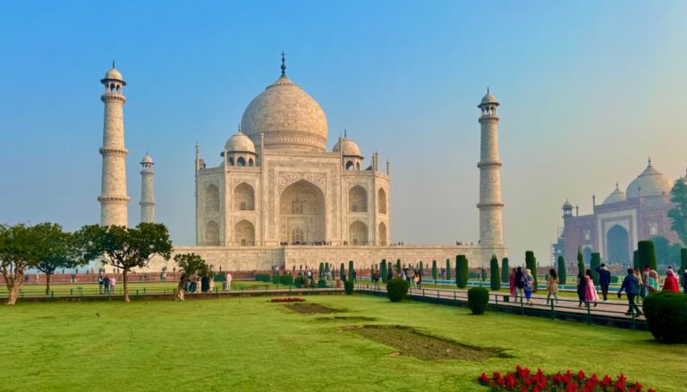 Taj Mahal in Agra, a symbol of eternal love.