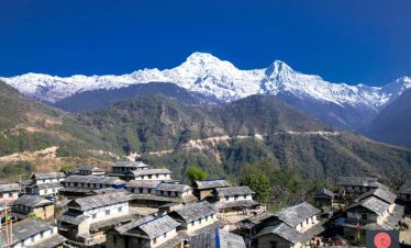 Ghandruk Tour Package for Nepali Citizens showing traditional Gurung village with Annapurna Himalaya views