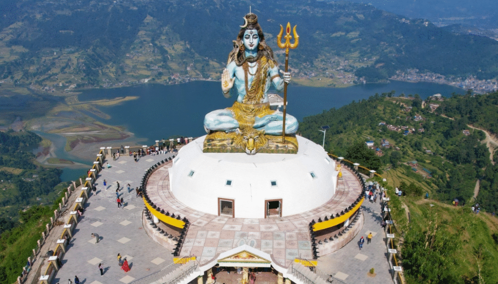 Giant Lord Shiva Statue at Pumdikot Pokhara